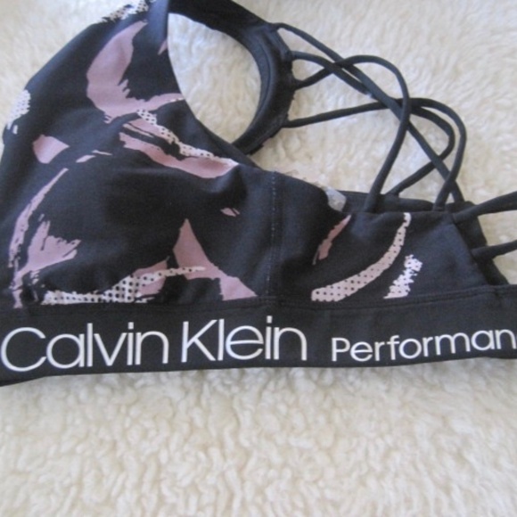 Calvin Klein Performance Strappy Sports Bra - Picture 3 of 5